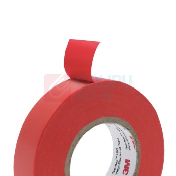 3M PVC电气绝缘胶布 1600#普通型 0.15mm×18mm×20000mm (红色)