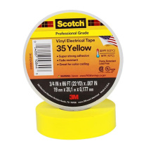 3M 绝缘胶带 Scotch35# 黄19mm×20.1m