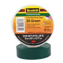 3M 绝缘胶带 Scotch35# 绿19mm×20.1m