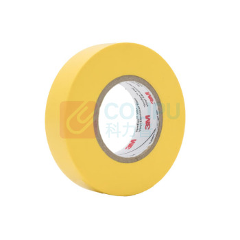 3M PVC电气绝缘胶带-普通型 1600 18mm×20m×0.15mm (黄色) XF00389595