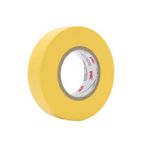 3M PVC电气绝缘胶带-普通型 1600 18mm×20m×0.15mm (黄色) XF00389595
