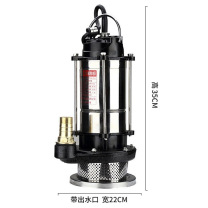 鸣固 潜水泵 1100W清水泵1寸10米纯铜电机220V 家用抽水泵农用井用清水泵自吸泵抽水机灌溉水泵