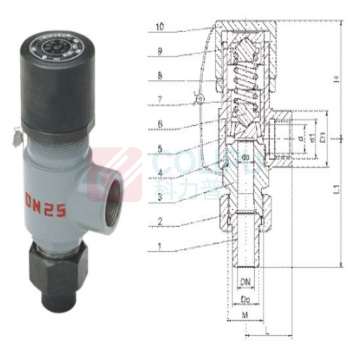 永一 安全阀 A21W-25P-DN20 整定压力2.1MPa