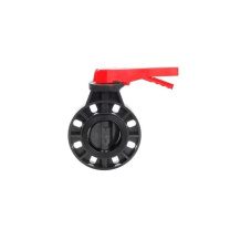 双恒 UPVC手柄对夹蝶阀 1.6mpa DN100