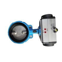 凌宇 气动蝶阀 DN150 PN16 阀门厚度60mm