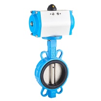 康迪普 蝶阀 D671X-16Q 公称通径:DN300, 公称压力:PN16, 密封副材质:聚四氟乙烯(PTFE), 驱动方式:气动, 压力等级:1.6MPa