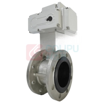 京信工 电动法兰蝶阀 D941X-16Q DN300(调节型) 不锈钢316体