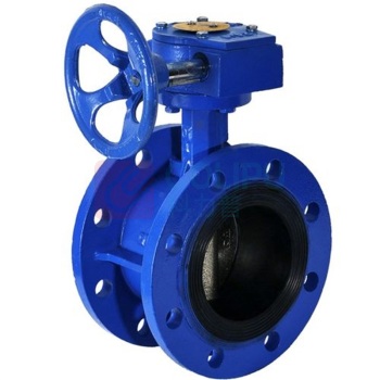 加能 QT450中线蜗轮蝶阀 D341X-16Q-DN350 DN350 法兰连接接口 球墨铸铁阀体 公称压力16bar 适用温度<80℃ 运费另议