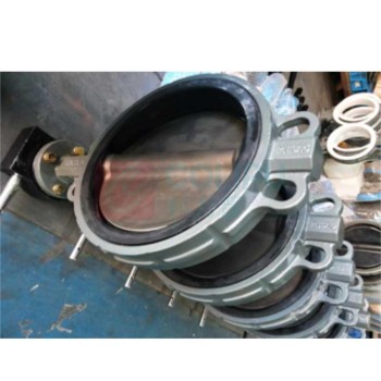 加能 2507板 脱硫脱硝 中线蝶阀 D371X-16C/D-DN150 DN150 对夹连接 涡轮 WCB+EPDM 蝶板2507 杆17-4PH ≤100℃ 运费另议