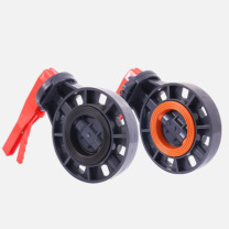 润宏工品 手柄蝶阀 DN80(φ90) 一个 (黑色)