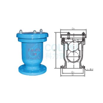 远大阀门 单口快速排气阀 P41X-10C-DN450 阀体WCB 内件304 橡胶密封,适用介质:水 温度小于80度