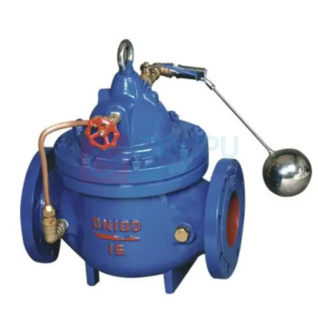 加能 QT450遥控浮球阀 100X-16Q-DN125 DN125 法兰连接接口 球墨铸铁阀体 公称压力16bar 适用温度<70℃运费另议