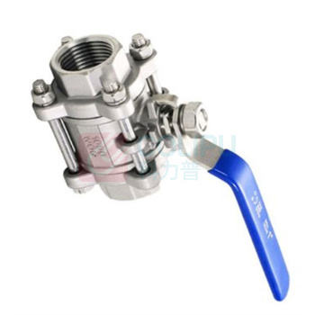 加能 CF8三片式球阀 Q11F-64P-DN50 DN50 内螺纹接口 公称压力64bar 适用温度<120℃运费另议