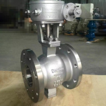 加能 CF8不锈钢硬密封偏心半球阀 PQ340W-16P-DN350 每只球阀带金属缠绕垫垫6个 上装式 L:430mm 12孔运费另议