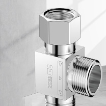 海立 4分铜三通龙头分水器 一进二出三通接头4分 20mm