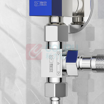 海立 4分铜三通龙头分水器 一进二出三通接头4分 20mm