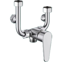 莱尔诗丹 电热水器混水阀 LD5223 U型阀 电热水器混水阀304不锈钢花洒开关冷热U型阀明装淋浴龙头