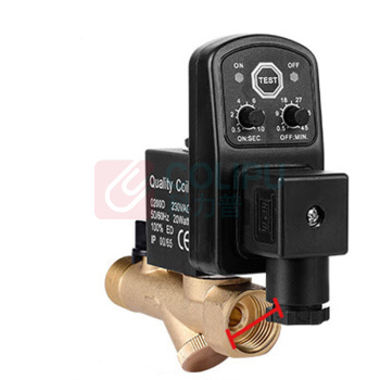 米星 自动排水电磁阀门 SDD105 AC220V4分连体
