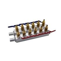 晟锐杰 注塑机水排分流器 模具分流器 6进6出双排