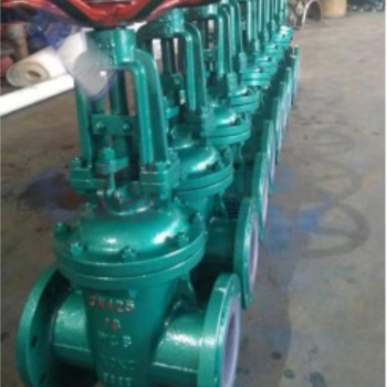 远大阀门 电厂专用铸钢衬氟闸阀 Z41 F46 -16C-DN350 铸钢+衬氟 温度:小于等于120度/连接方式:法兰