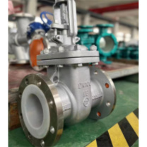 远大阀门 电厂专用不锈钢衬氟闸阀 Z41 F46 -16P-DN250 304不锈钢+衬氟 温度:小于等于120度/连接方式:法兰