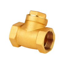 远大阀门 止回阀 H14W-16T-DN15 连接形式:ZG/PT/Rc内螺纹, 阀体材料:铜及铜合金 L=46mm
