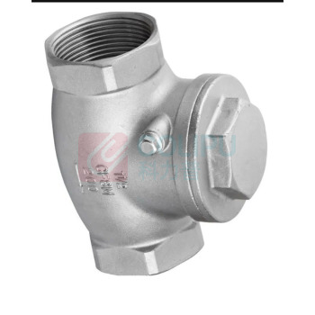 加能 CF8M旋启式止回阀 H14W-16R-DN40 DN40 内螺纹接口 公称压力16bar 适用温度-20~180℃ 运费另议