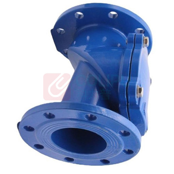 加能 QT450橡胶瓣止回阀 H44X-10Q-DN50 DN50 法兰连接接口 球墨铸铁阀体 公称压力10bar 适用温度<80℃ 配套法兰+螺栓+螺母+垫片 运费另议