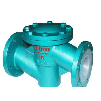 加能 WCB衬氟升降式止回阀 H41F46-10C-DN300 DN300 法兰连接接口 公称压力10bar 温度120℃ 运费另议
