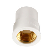 联塑 LESSO 铜内丝直接头(PVC-U给水配件) dn25XRC3/4” (白色) 起订量34