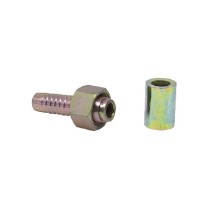 卓炫 H型13杆 液压油管扣压接头 内丝公制 13*M22*1.5 锥头直通三件套
