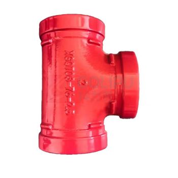 荃玟 QM 等径三通_铸铁_沟槽式 DN200 2根起订