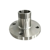 璐克斯 316L不锈钢卫生级法兰转外丝接头 DN40 法兰 外丝1.5寸(5010-58) 货期24天