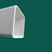 也特 矩形管PVC方通 105*80*2mm 4米/根 10根/组 (白色)