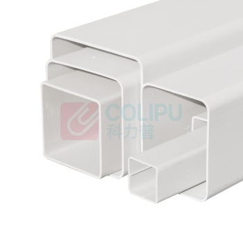 也特 矩形管PVC方通 105*80*2mm 4米/根 10根/组 (白色)