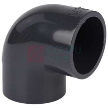 三佑 UPVC给排水管直角弯头90° DN25 【国标工业级弯头 / 耐酸碱】 (深灰色)