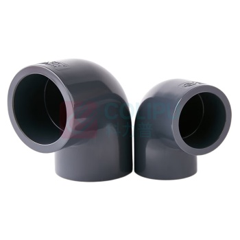 三佑 UPVC给排水管直角弯头90° DN25 【国标工业级弯头 / 耐酸碱】 (深灰色)