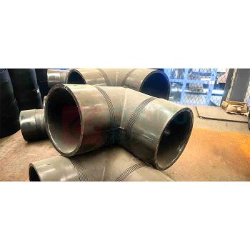 安源 钢骨架塑料复合管90°弯头 DN100 PN1.6MPa\HDPE 链接方式:法兰链接 不含法兰 对开环