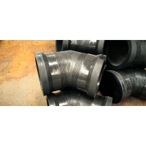 安源 钢骨架塑料复合管135°弯头 DN200 PN1.0MPa\HDPE 连接方式:法兰连接,不含法兰对开环