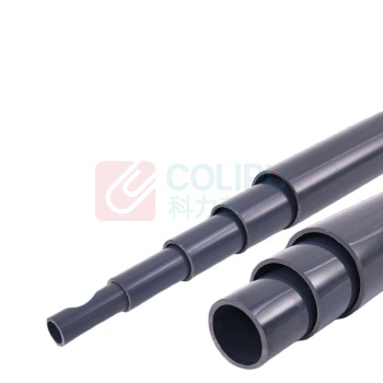 三佑 PVC管 UPVC给排水管 DN25 国标1.0MPa / 壁厚2.4mm 2米 (深灰色)
