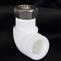 日丰 PPR活接弯头直接 dn20 S2 活接G1/2”F (白色)