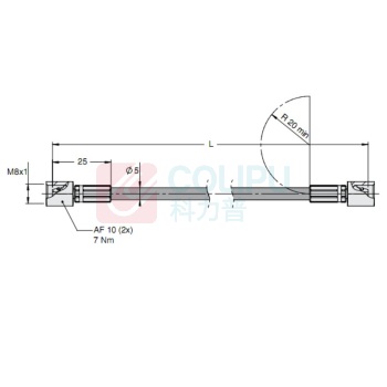 派克 PARKER 测压管 DN2 外径5mm*内径2mm PARKER氮气弹簧气管氮缸管路连接专用进口管软管细管不带接头