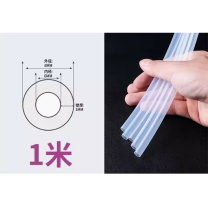 铸固 ZHUGU 透明聚四氟乙烯管 FEP管耐高温酸碱气管铁氟龙管 6*8mm /1米