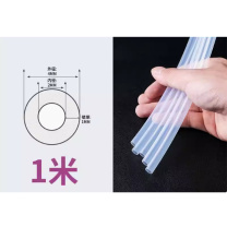 铸固 ZHUGU 透明聚四氟乙烯管 FEP管耐高温酸碱气管铁氟龙管 2*4mm /1米