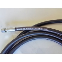 棫润科技 软管 JB/T8727-2ST-6.3-CM14X1-3000 22MPa,通径6.3,氮气,两端74°内锥M14X1,长3米