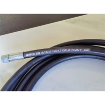 棫润科技 软管 JB/T8727-1SN-6.3-CM14X1/CM12X1-5000 通径:DN6;耐压:20MPa,长度:5米一端M14X1 74°内锥,一端M12X1 74°内锥,两端接头不锈钢