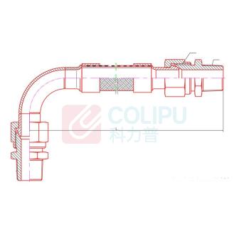 晶事达 金属软管 DN15 PN1.6MPa L=300mm