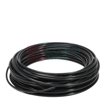 优企 耐高温铁氟龙管150V 四氟毛细管PTFE材质 3.38*3.78MM 1米 (黑色)