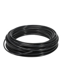 优企 耐高温铁氟龙管150V 四氟毛细管PTFE材质 3.38*3.78MM 1米 (黑色)