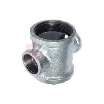 也特 玛钢镀锌变径四通 DN65*25mm 65*2口 25*2口 配1个25补芯 加装补芯可变成65*1口 25*3口